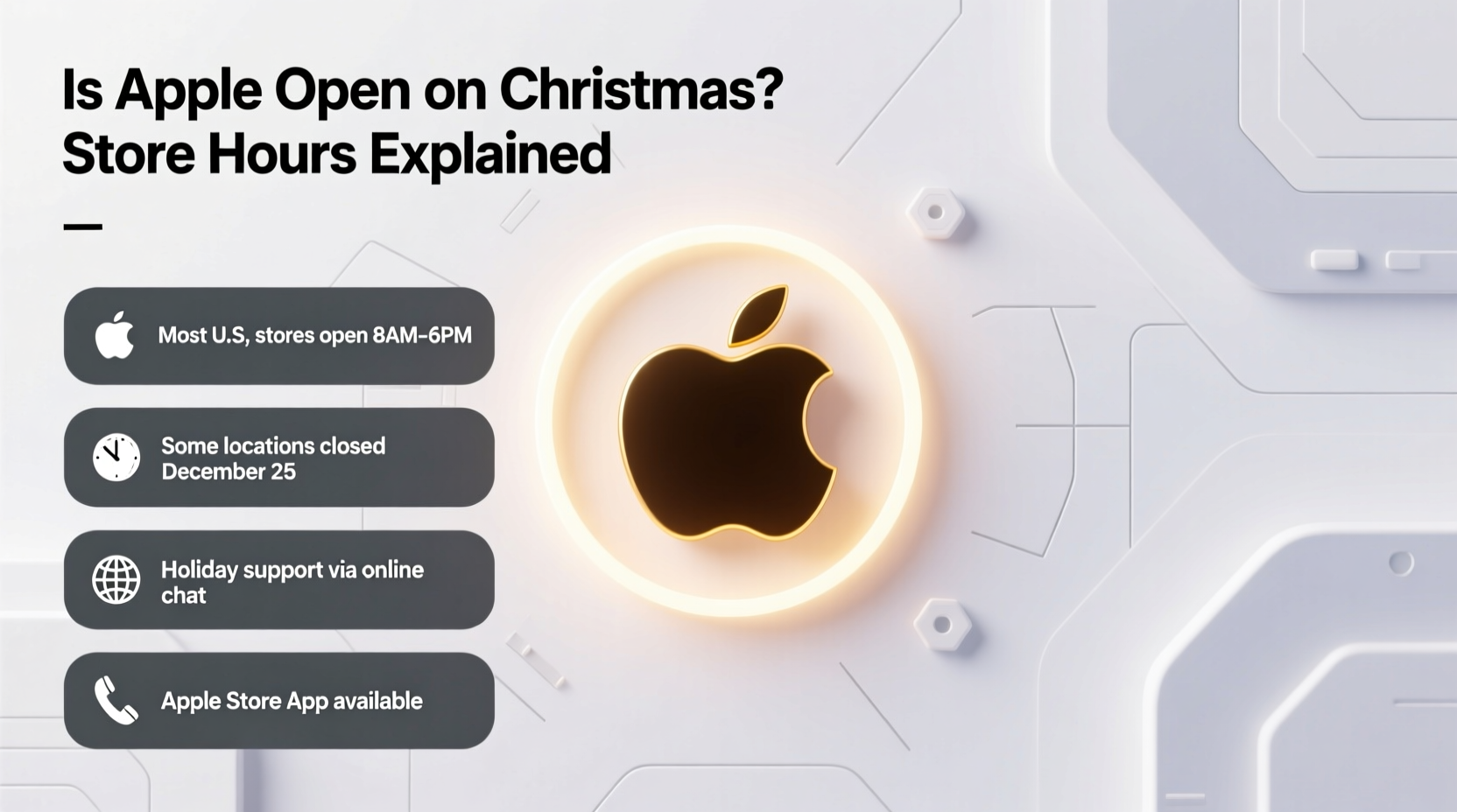 is apple open on christmas