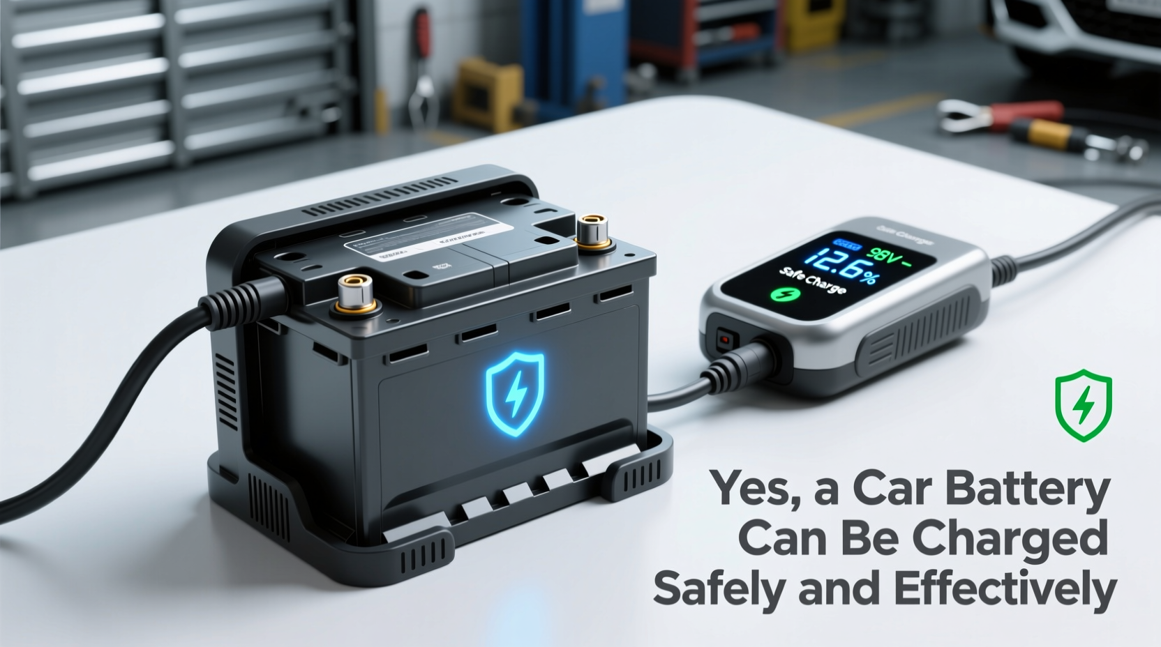 can a car battery be charged