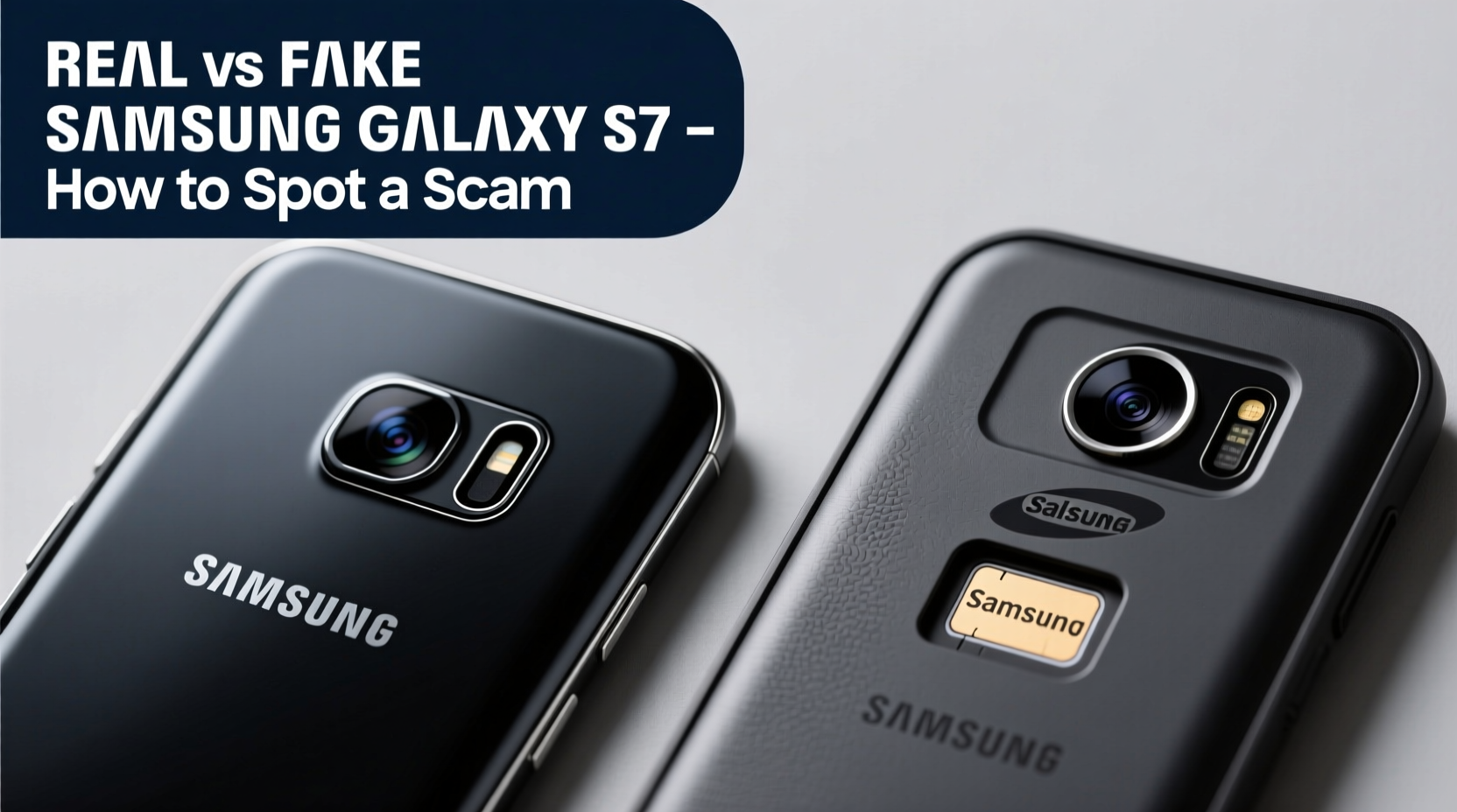 fake vs real samsung galaxy s7 how can you tell if youre getting scammed
