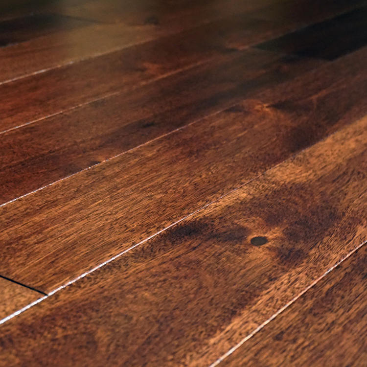 Big leaf acacia walnut color solid decking for living room