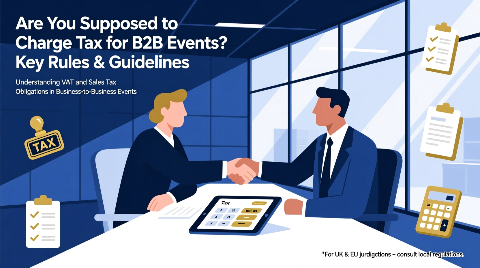 are you supposed to charge tax for b2b events