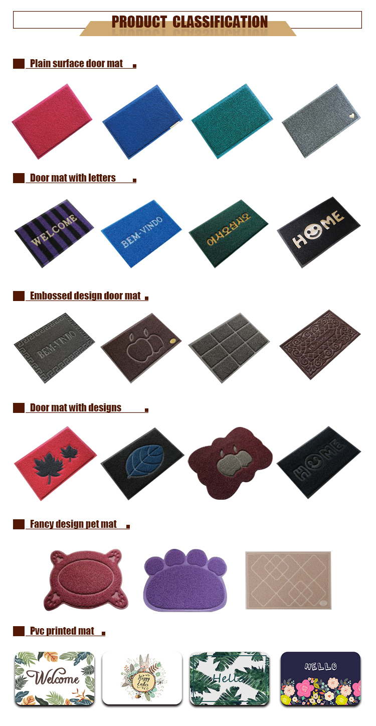 Household Entrance PVC coil Front Door Mat indoor Outdoor printed door mat(图7)