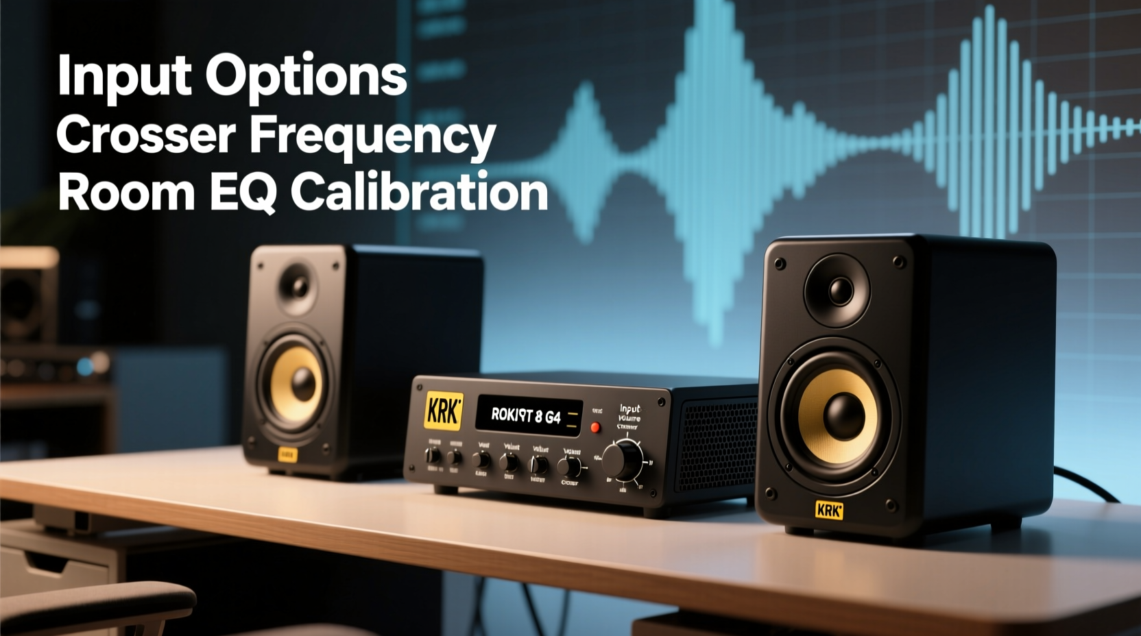 krk rokit 8 studio monitor speakers subwoofer