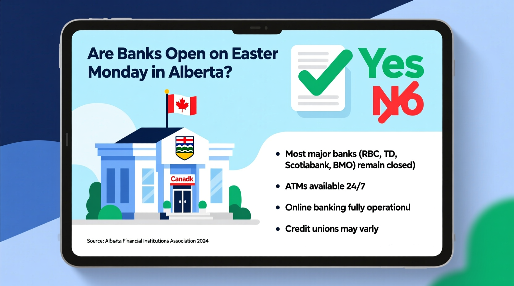 are the banks open easter monday in alberta
