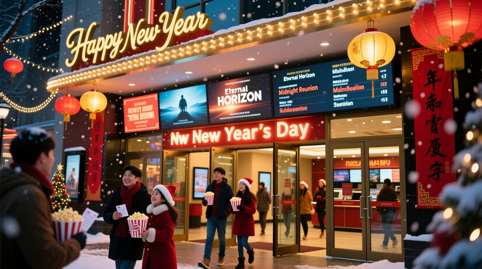 is the movie theater open on new years day