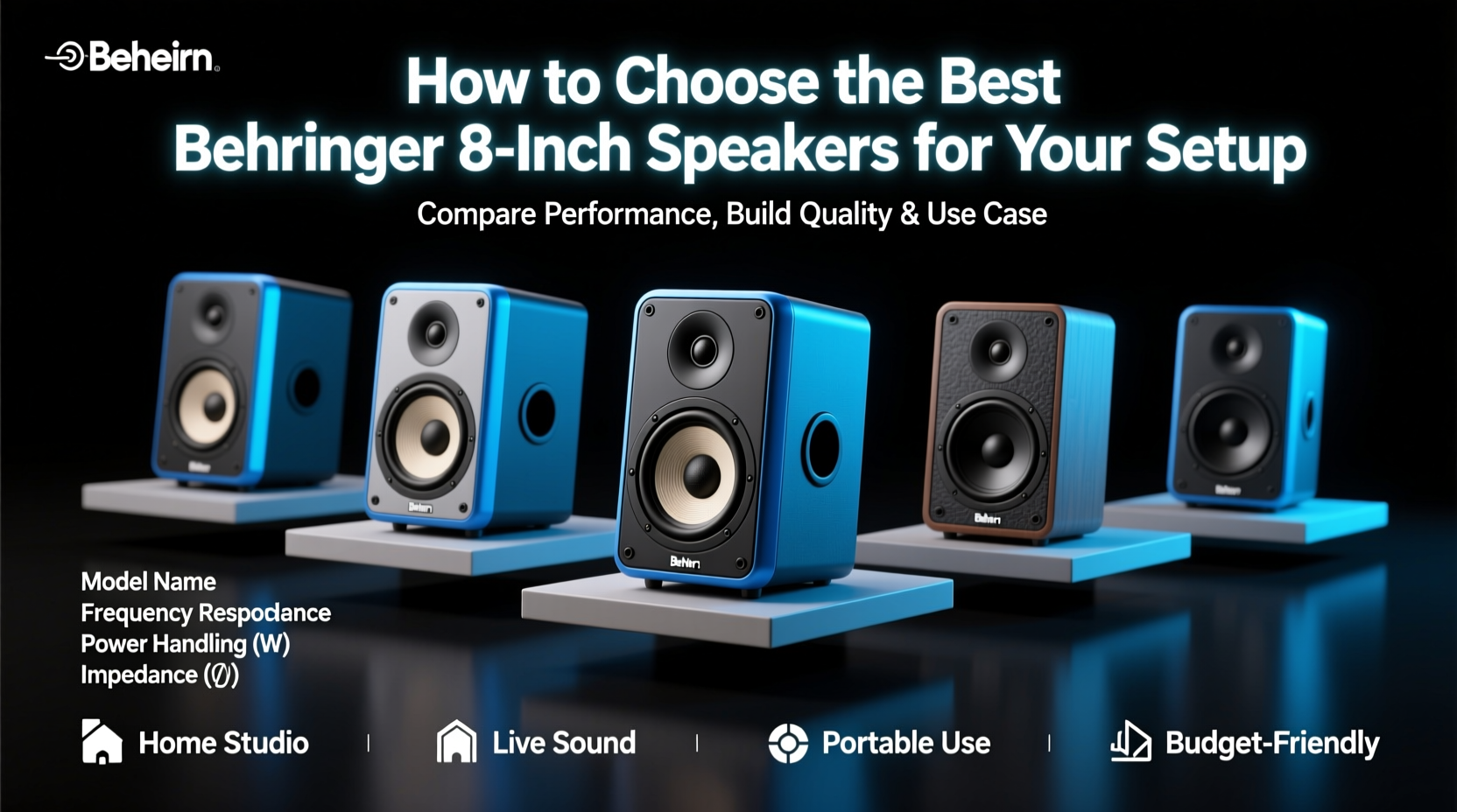 behringer speakers 8 inch