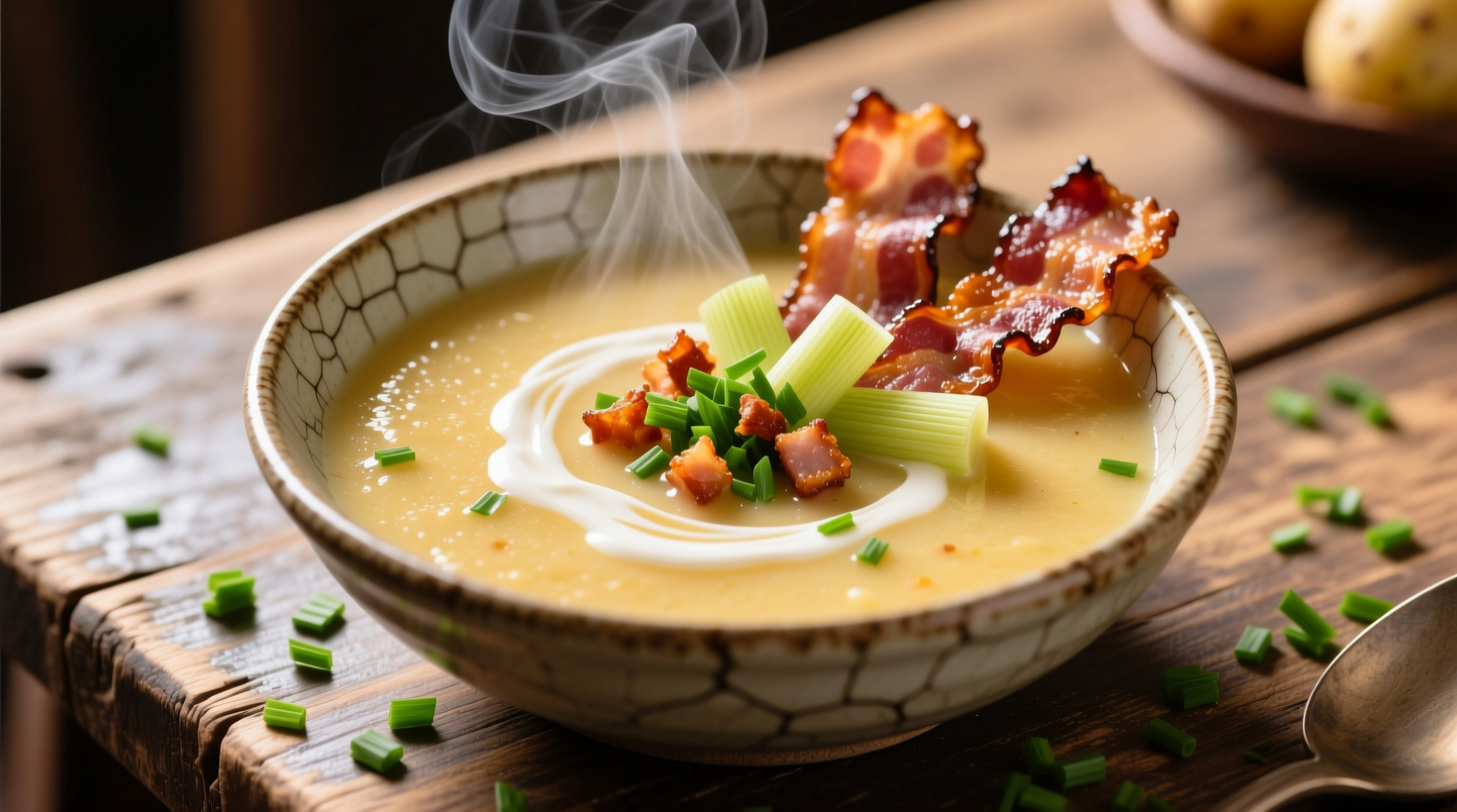 Perfect Potato Leek Soup with Bacon Recipe: Creamy & Flavorful