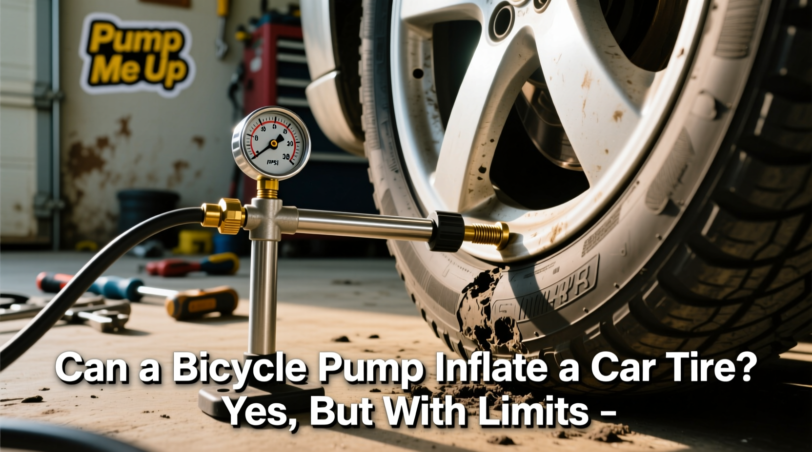 can a bicycle pump inflate a car tire