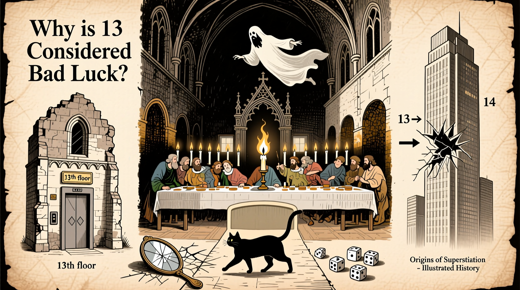 why is number 13 considered bad luck origins superstitions