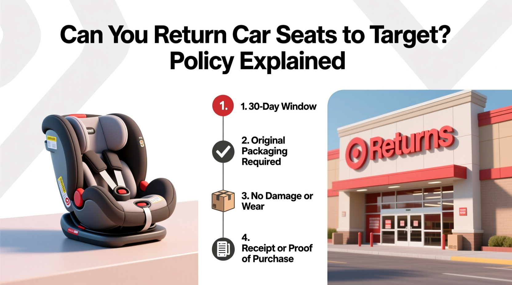 can you return car seats to target