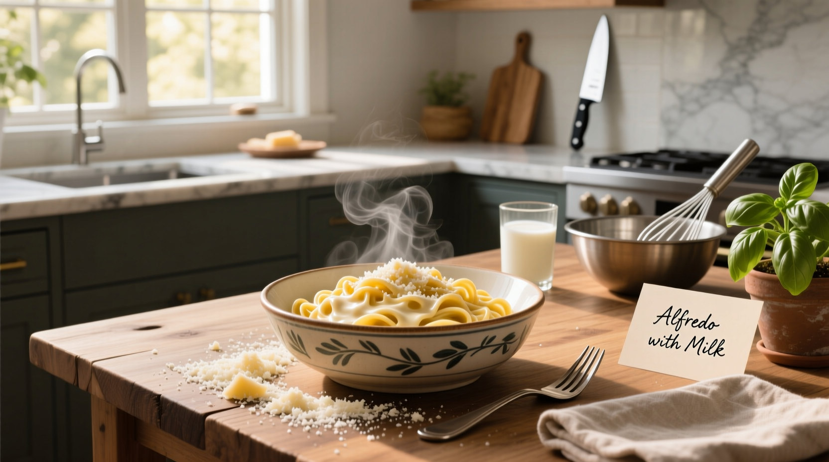 alfredo with milk recipe guide