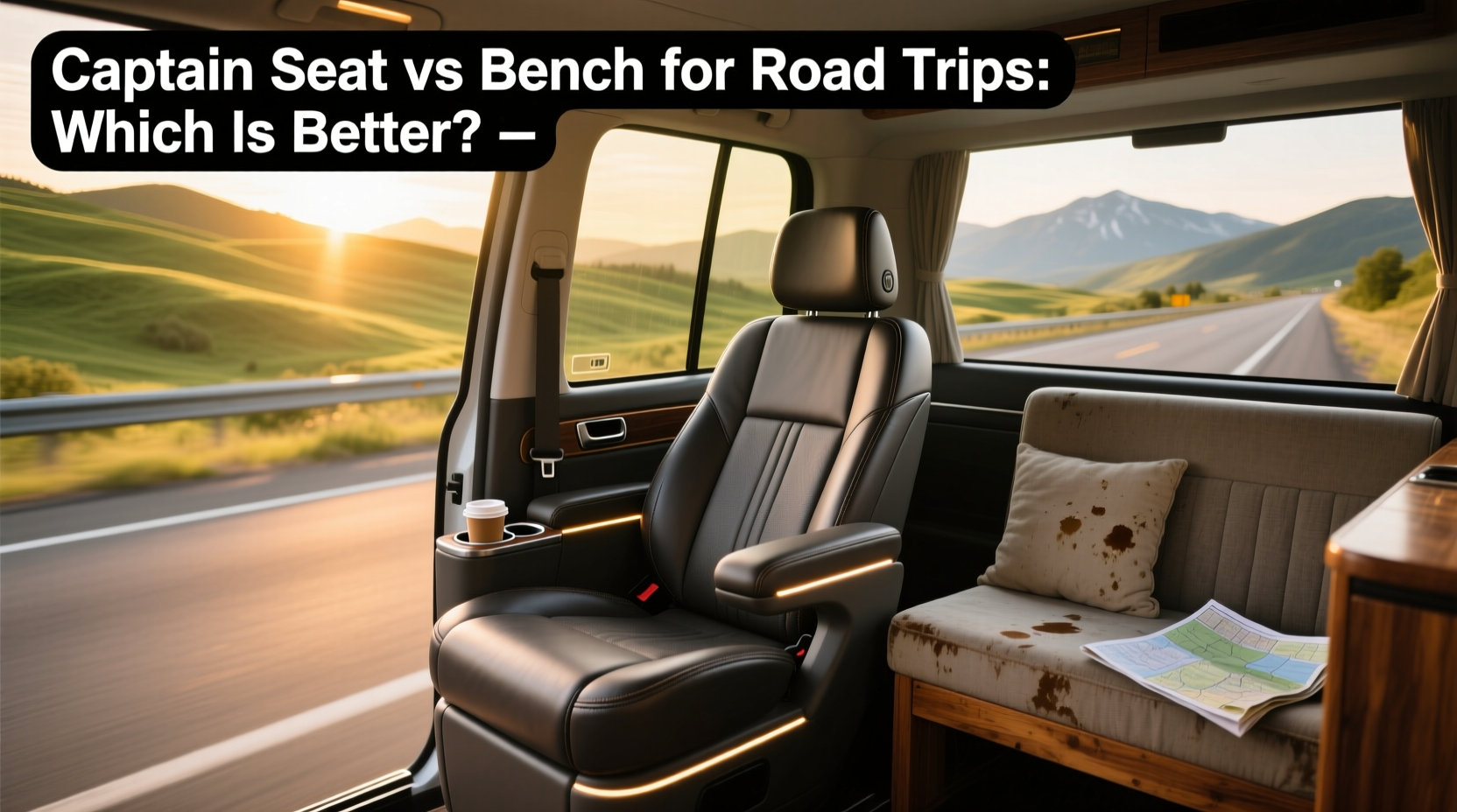captain seat vs bench road trip