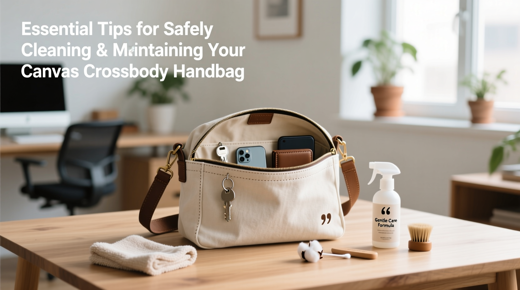 essential tips for safely cleaning and maintaining your canvas crossbody handbag