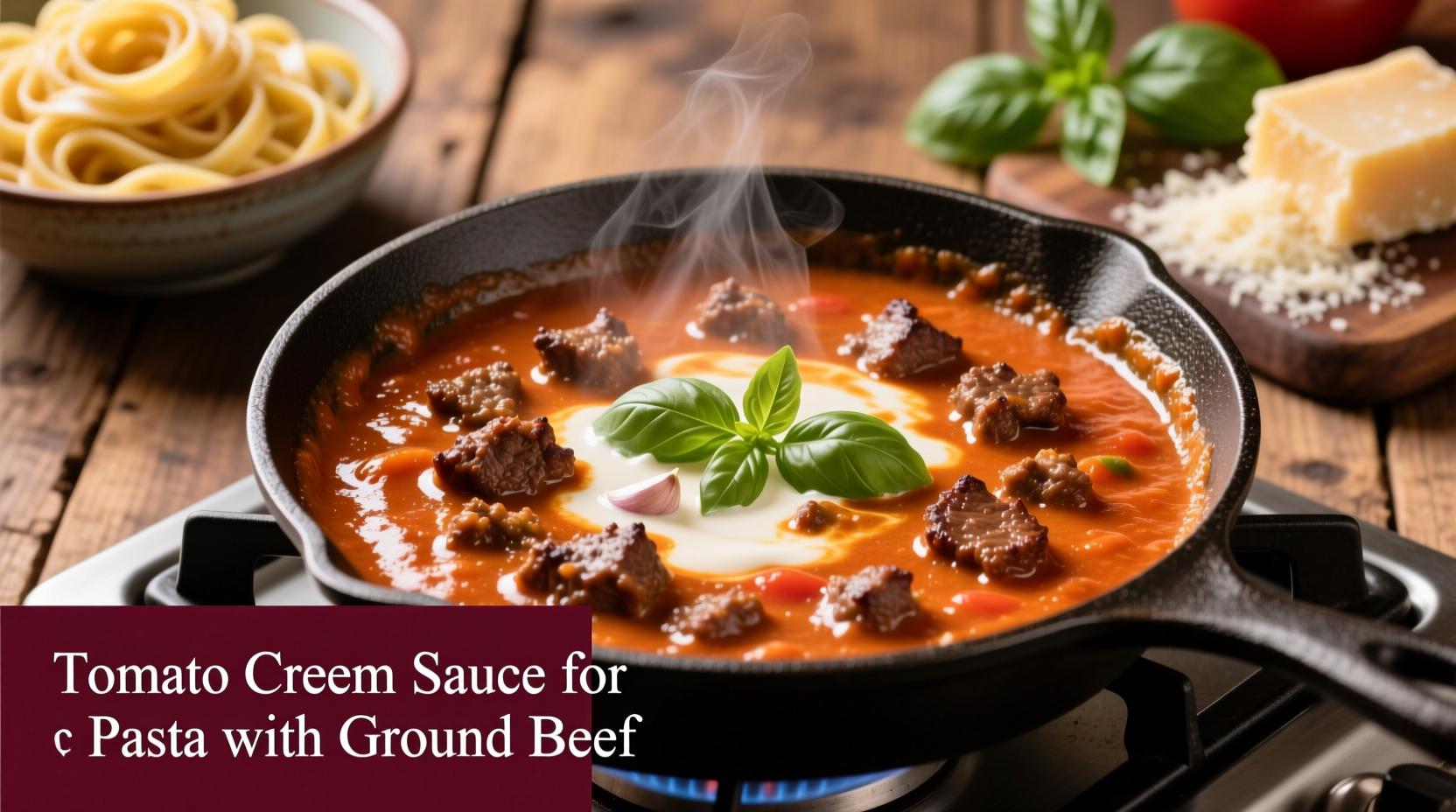 Perfect Tomato Cream Sauce with Ground Beef Recipe