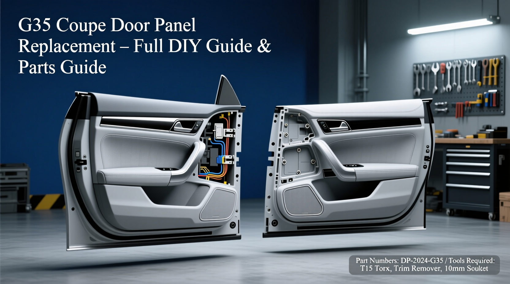 g35 coupe door panel replacement