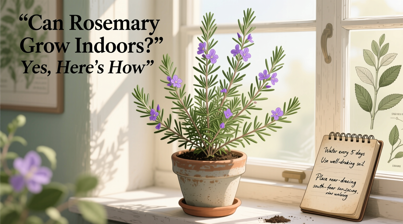 can rosemary grow indoors