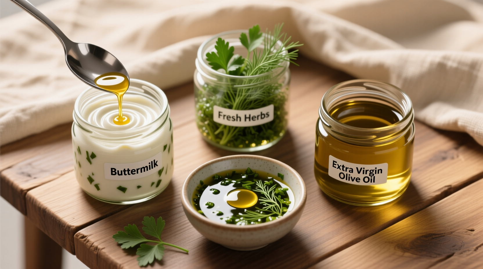 Buttermilk Herb Vinaigrette with Step by Step Guide