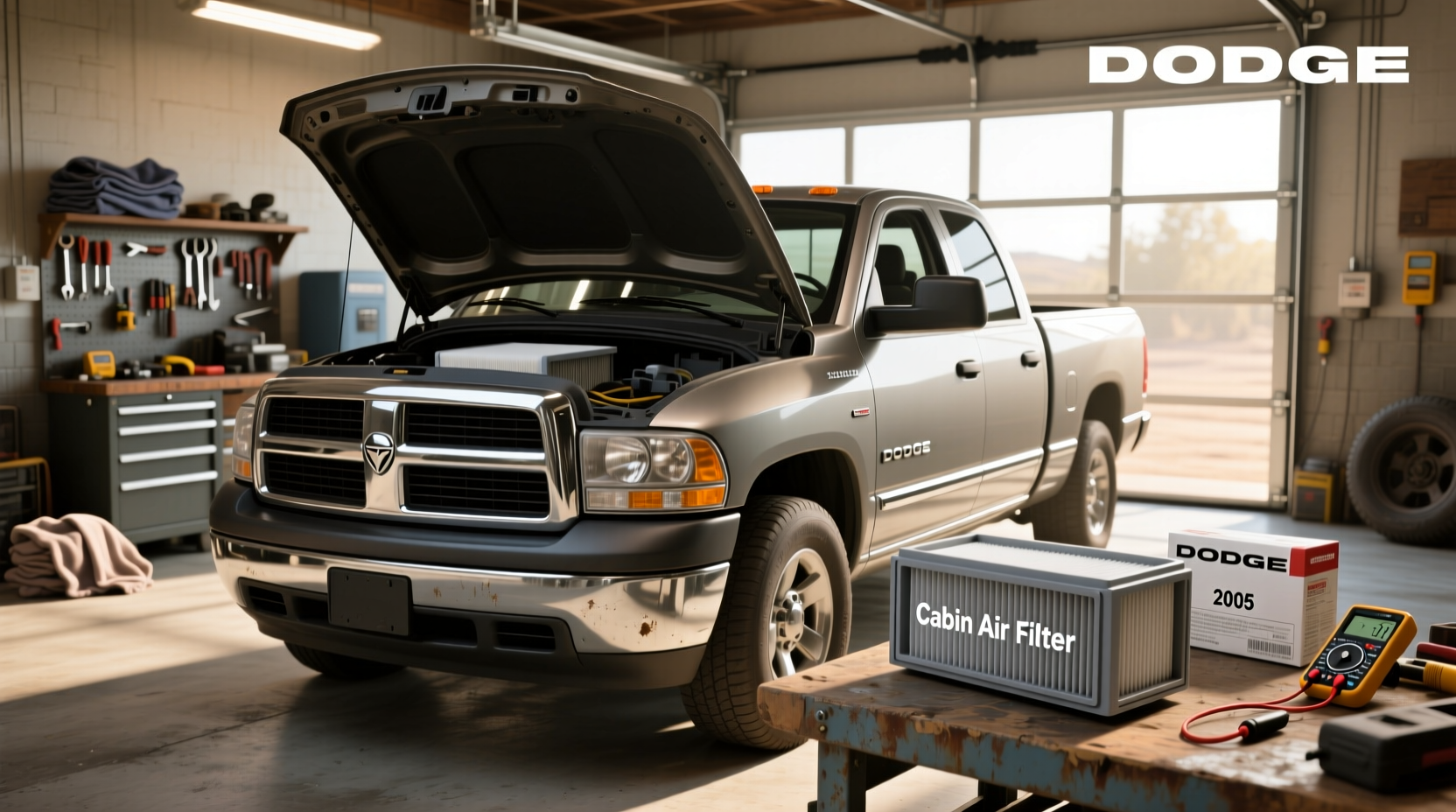 2005–2006 ram 2500 cabin filter no factory fit, aftermarket options