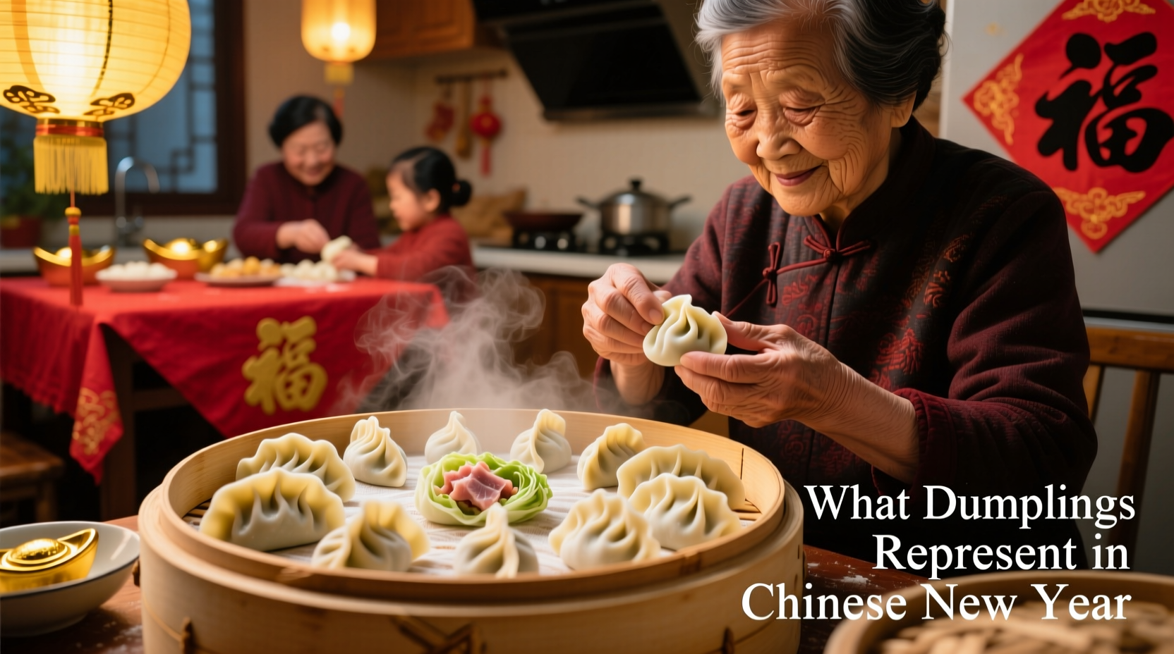 what do dumplings represent in chinese new year