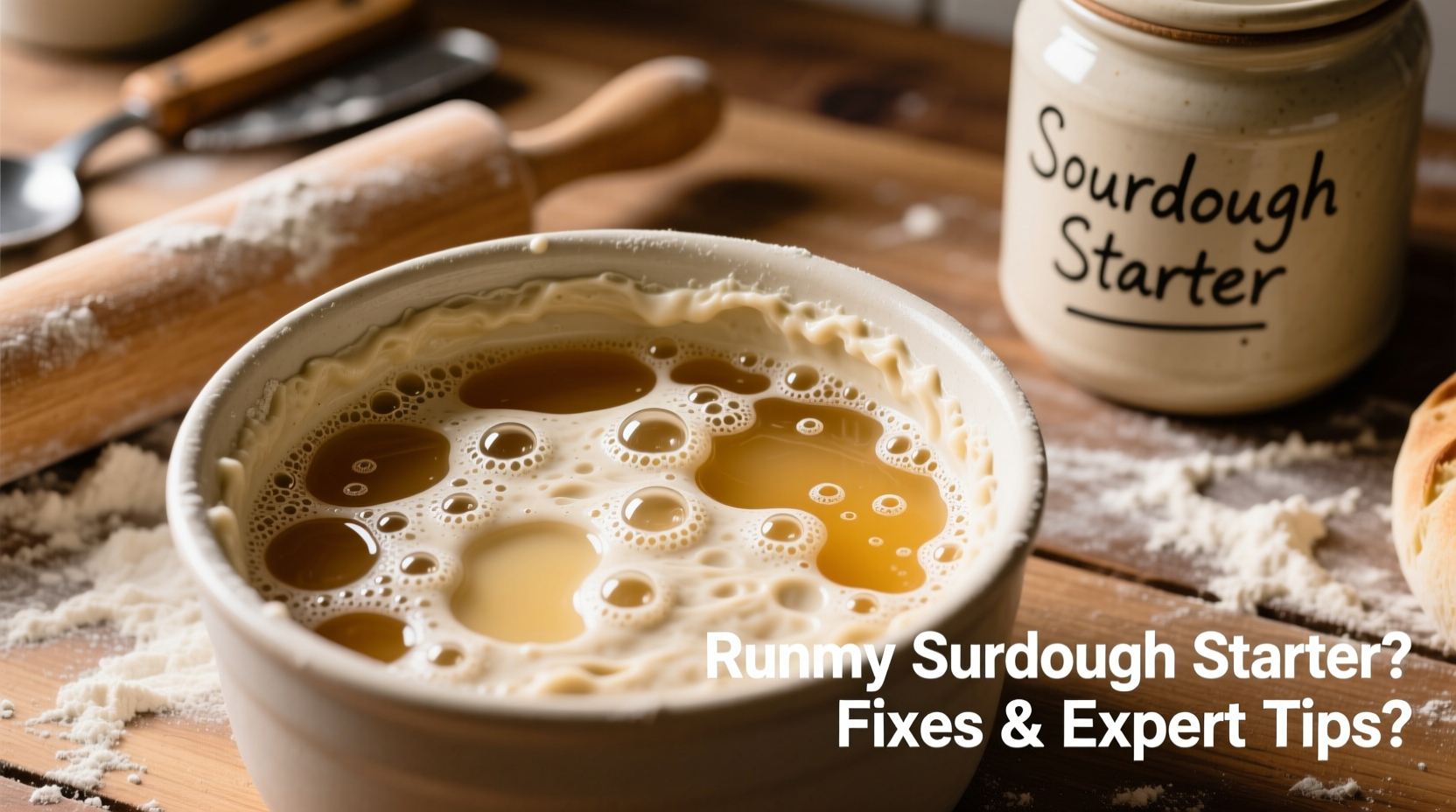 runny sourdough starter causes fixes and expert tips