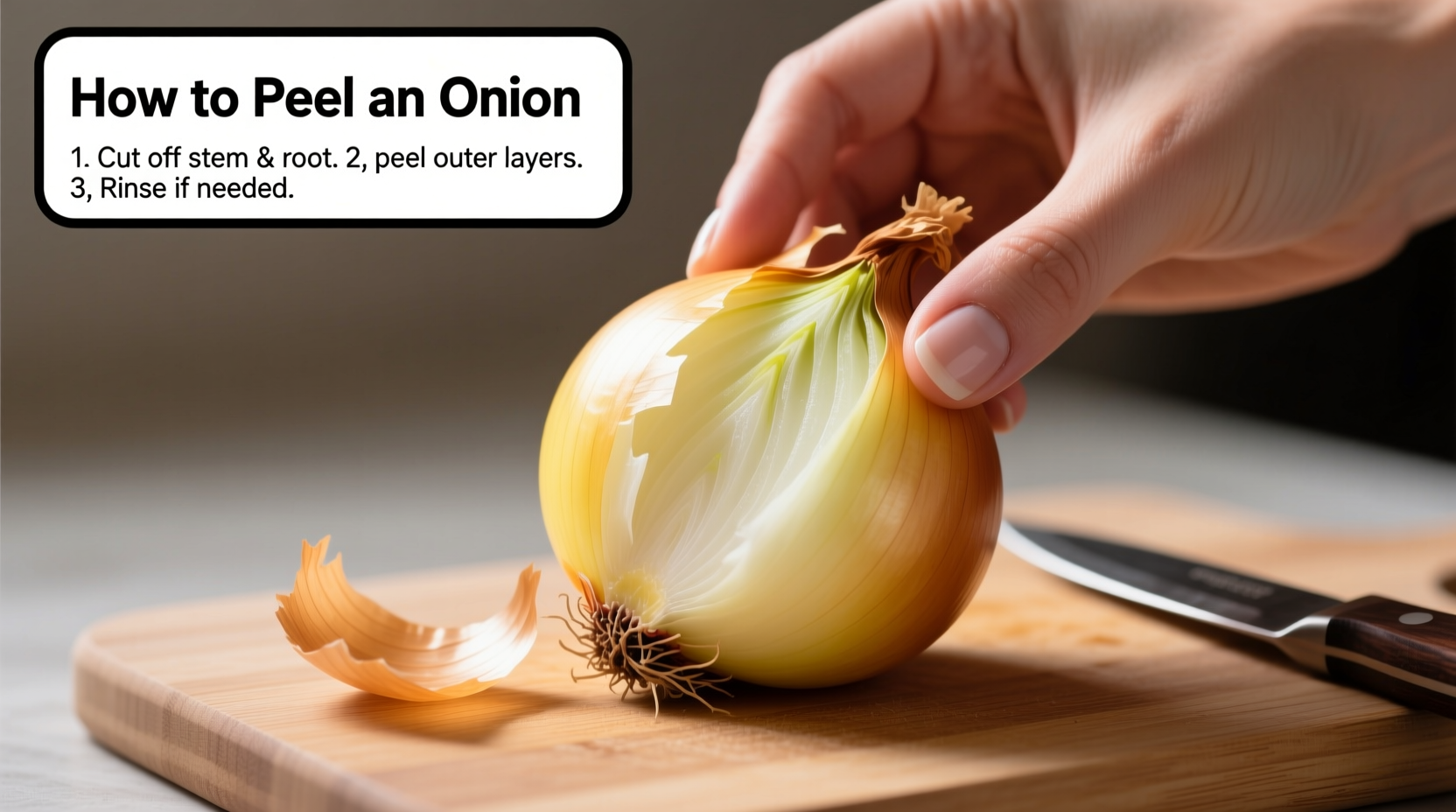 how to peel onion