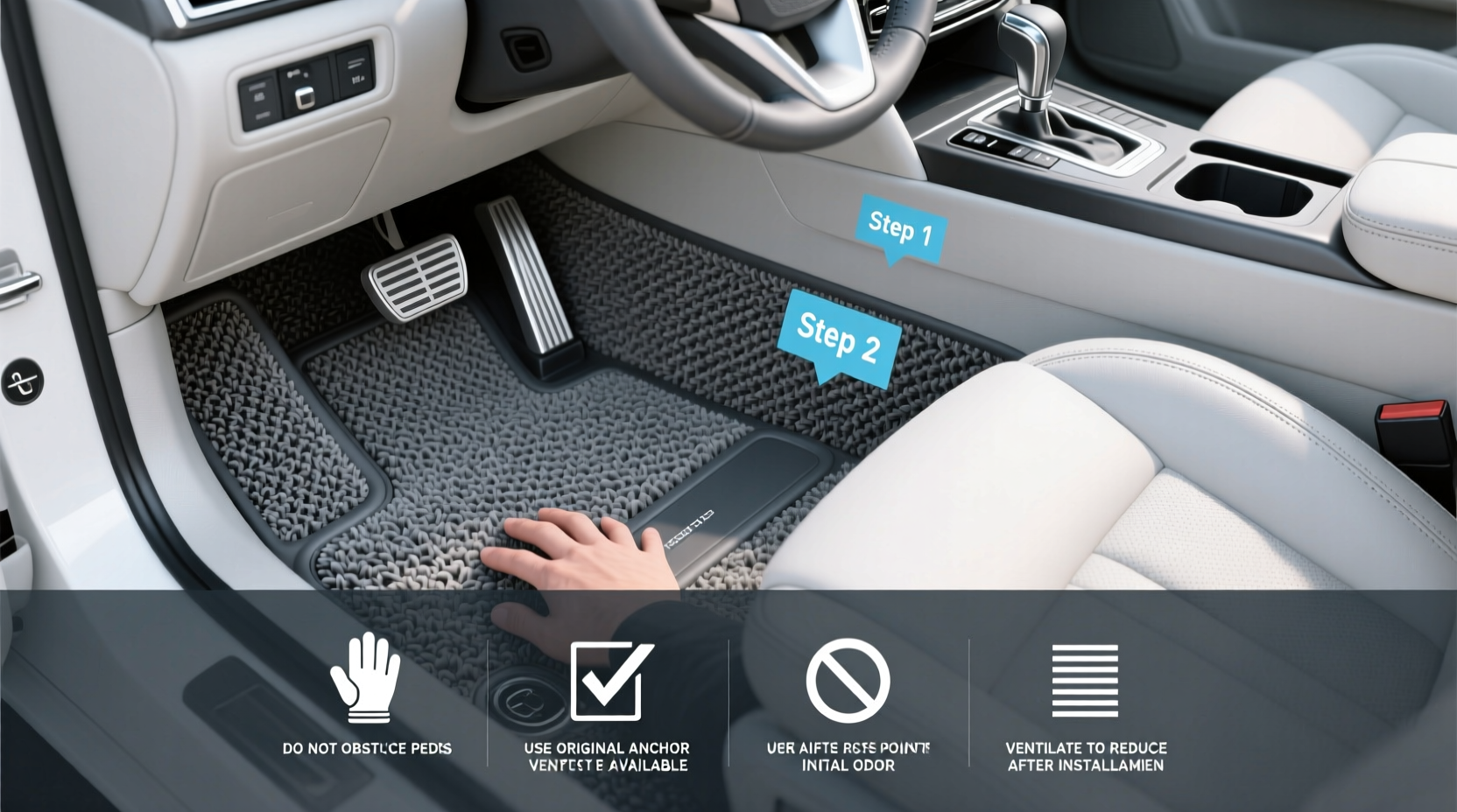 2011 toyota camry le grey all weather floor mats