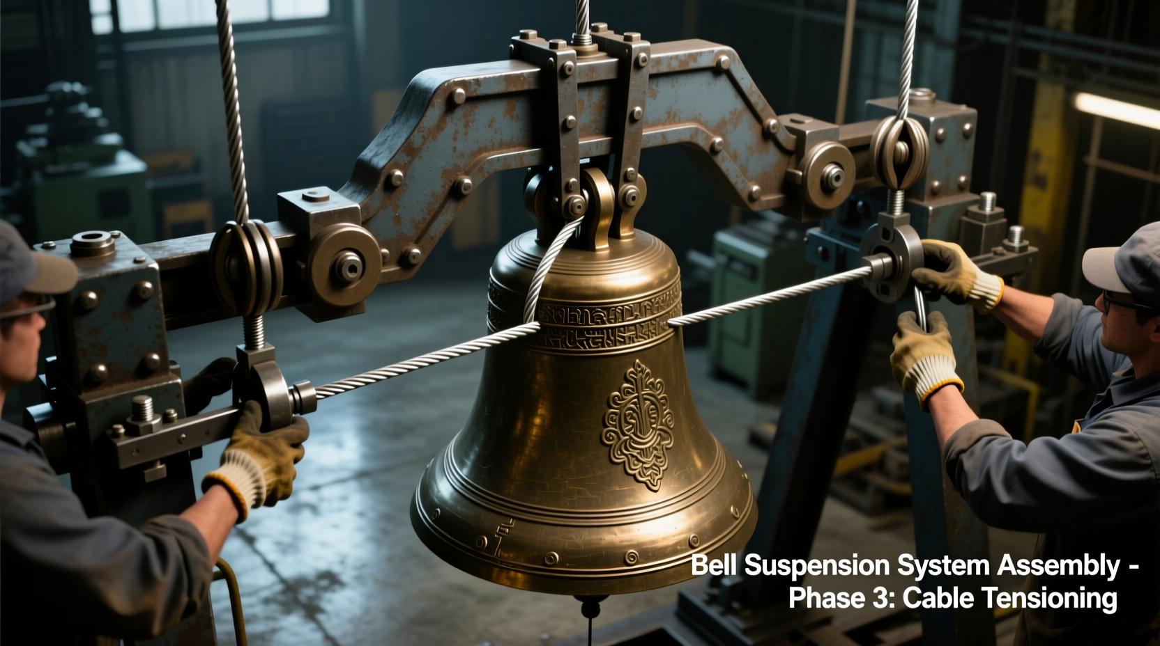 Bell suspension system assembly process