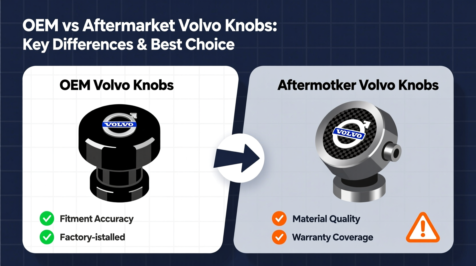 oem vs aftermarket volvo knob