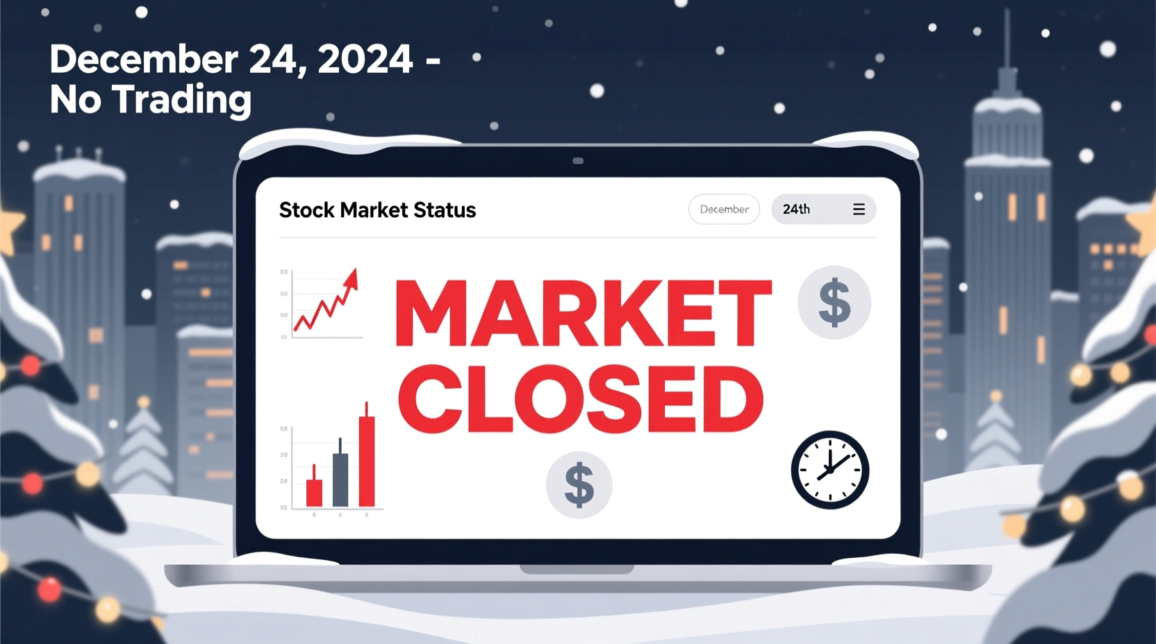 is the stock market open on december 24th
