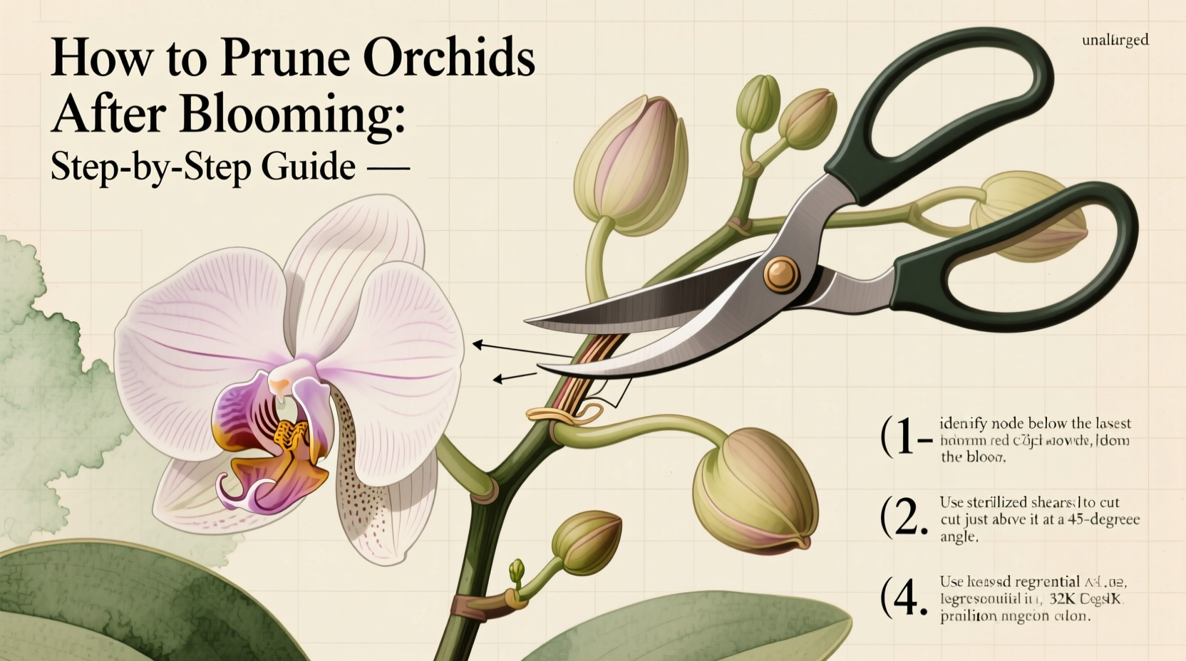 How to Prune Orchids After Blooming: Step-by-Step Guide