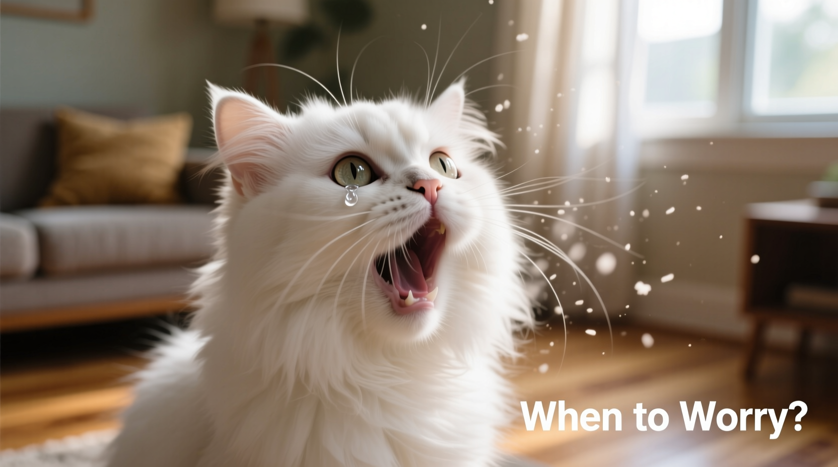 cat sneezing so much reasons when to worry