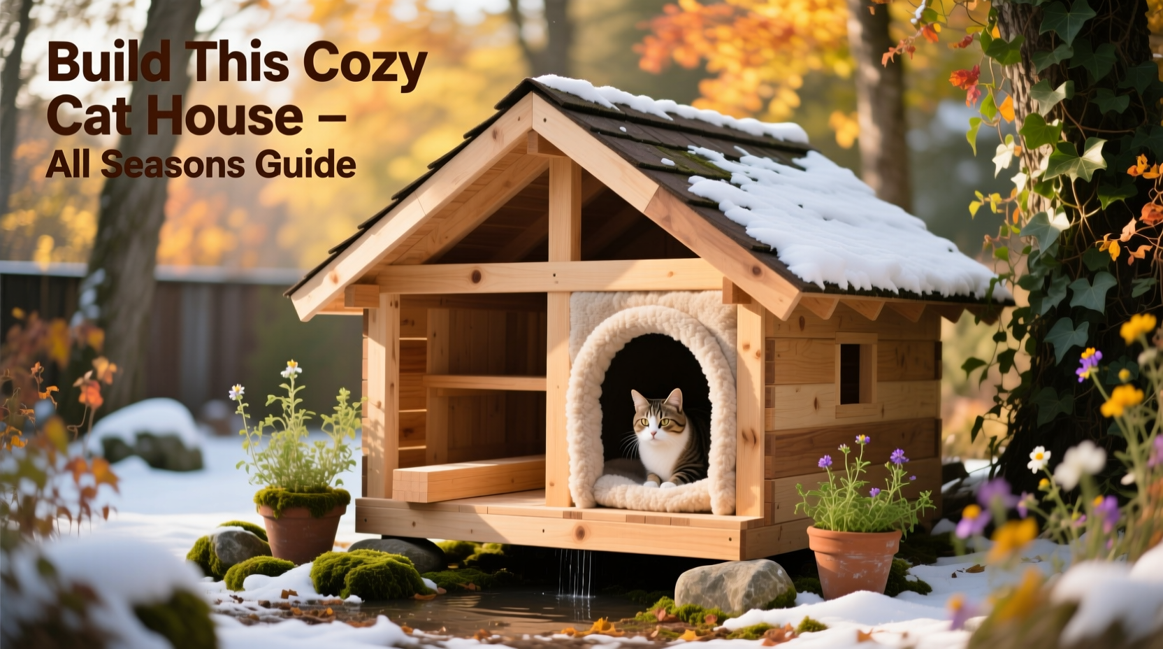 creating a cozy and warm outdoor cat house step by step guide for all seasons