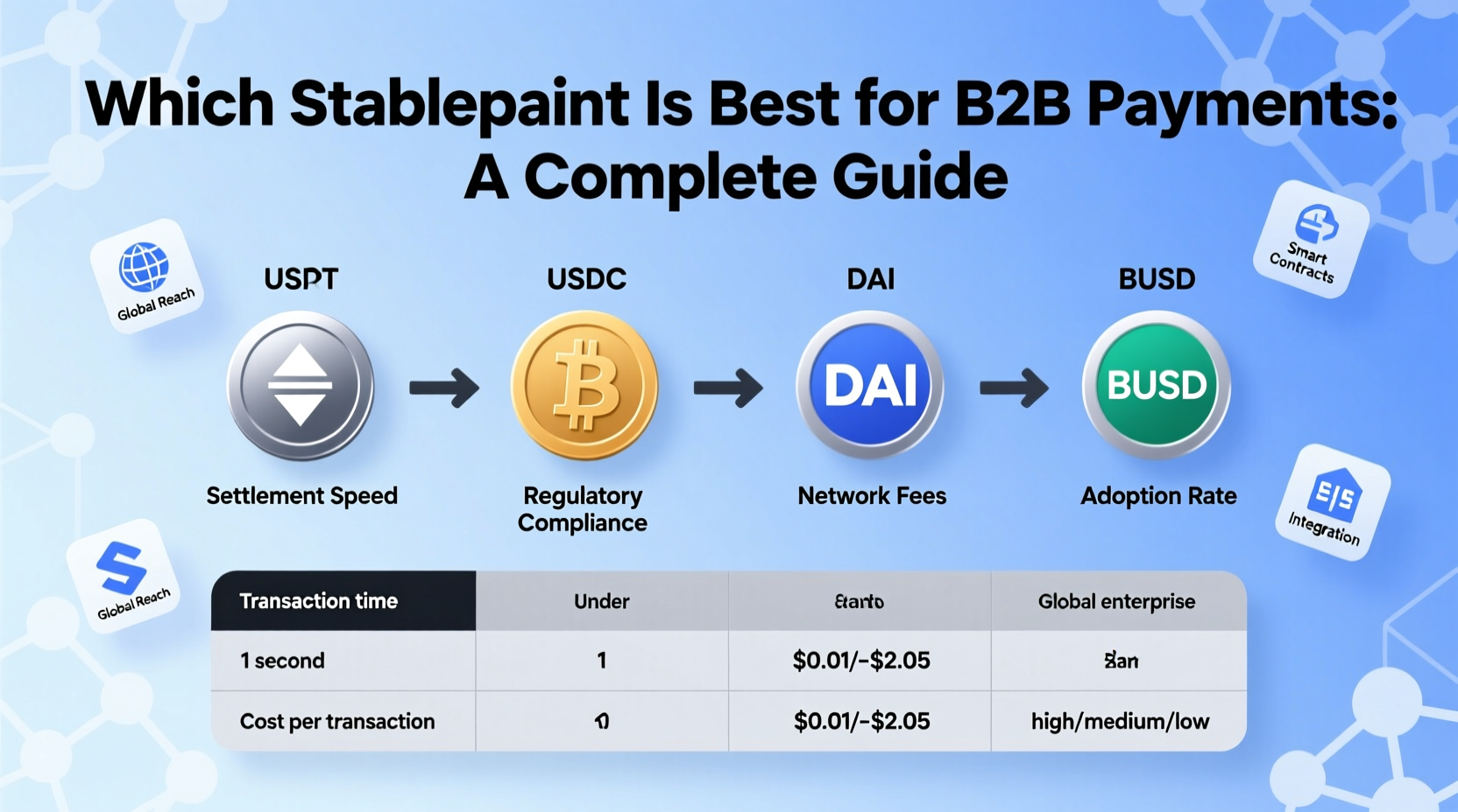 which stablecoin is best for b2b payments