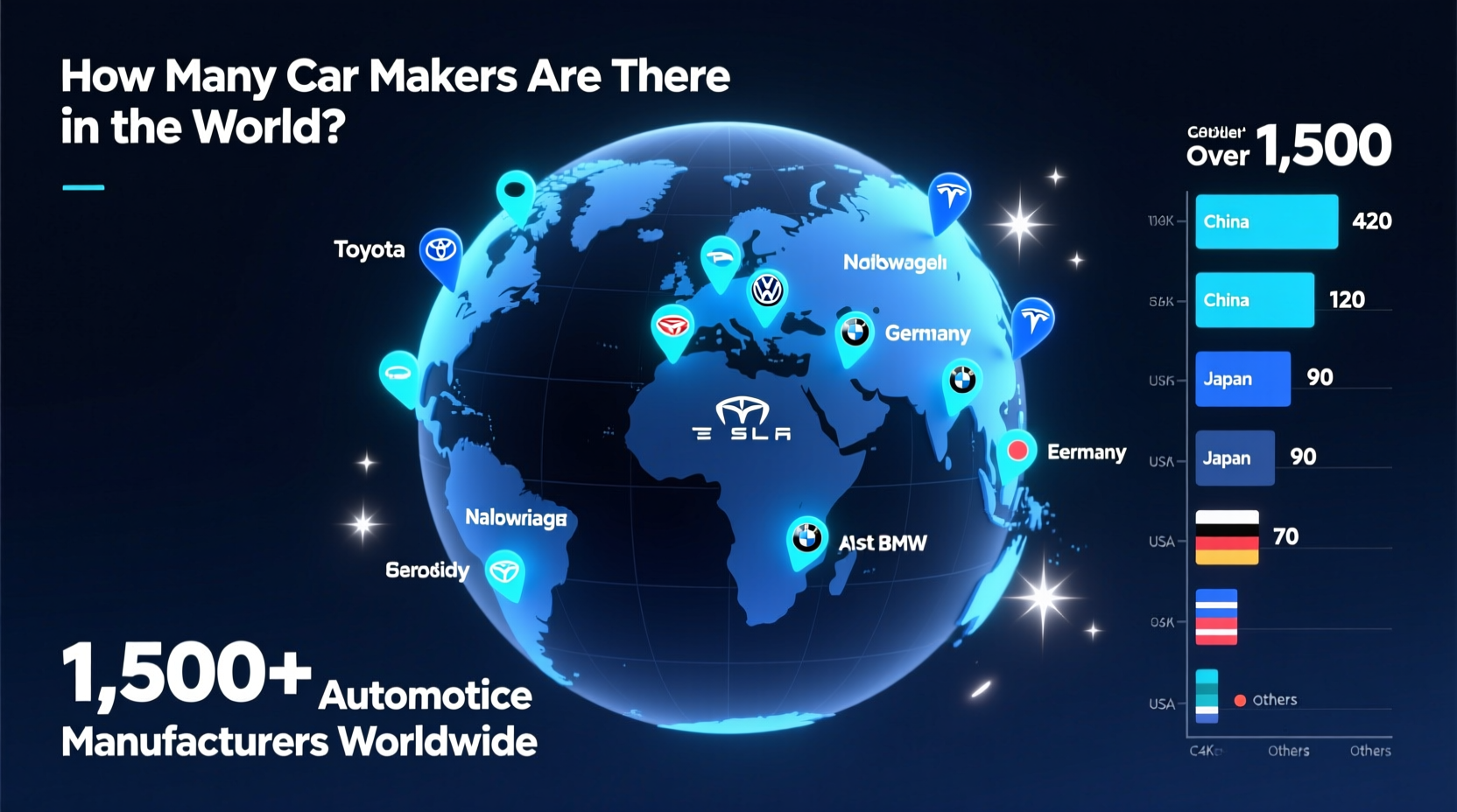 how many car makers are there