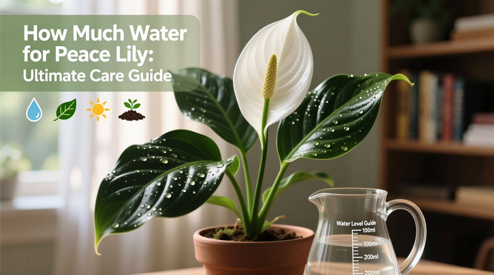 how much water for peace lily