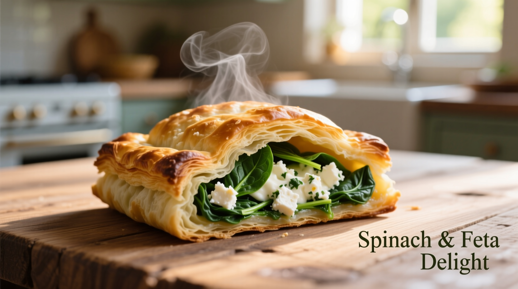 pastry with spinach and feta