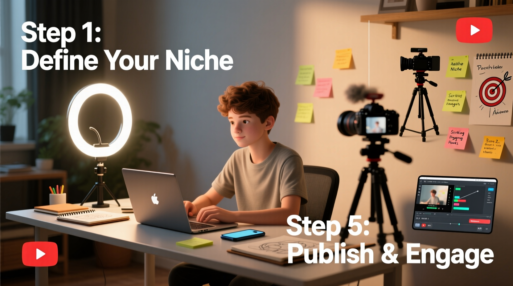 how to create engaging videos for youtube a step by step guide for beginners