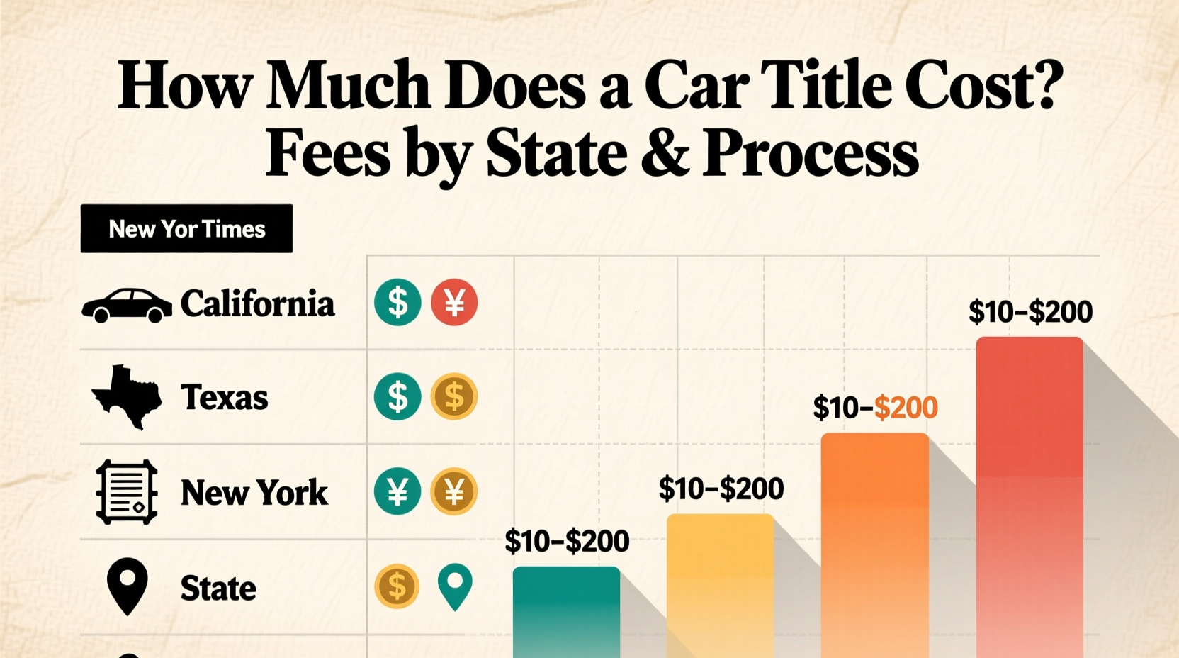 how much does it cost for a car title