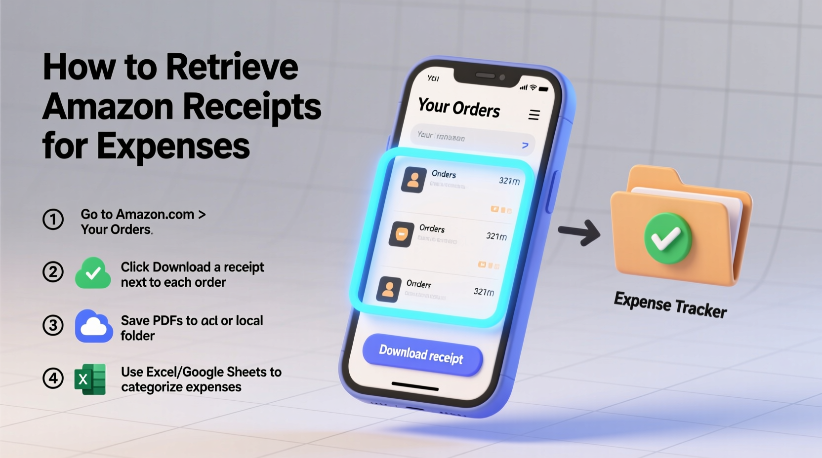 how to easily retrieve and download your amazon purchase receipts for expense tracking