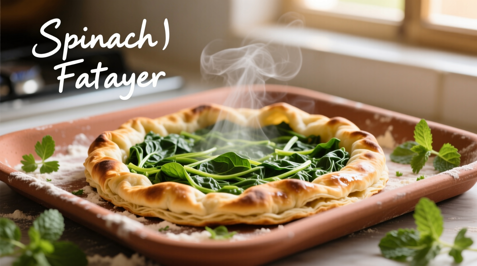 spinach fatayer