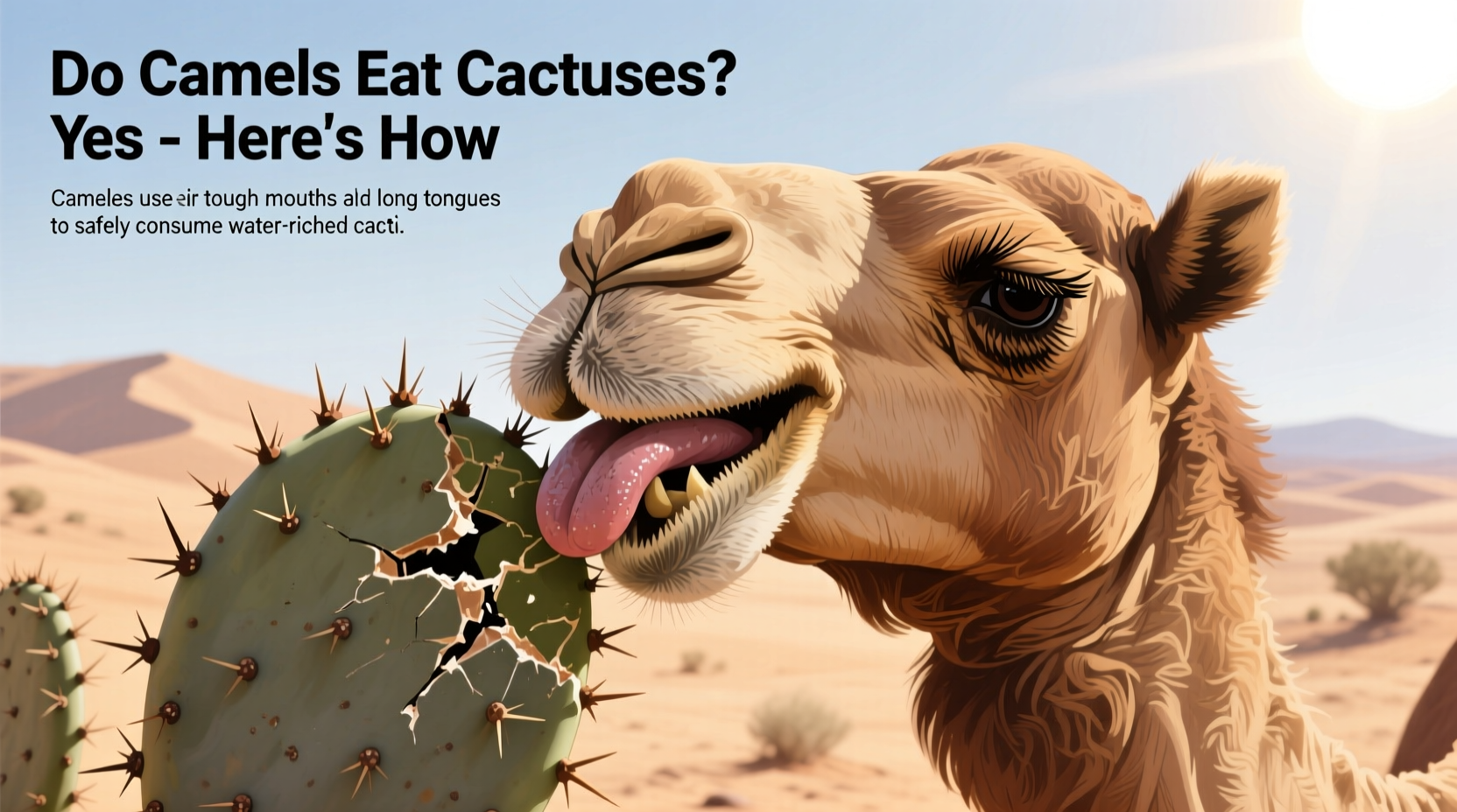do camels eat cactuses
