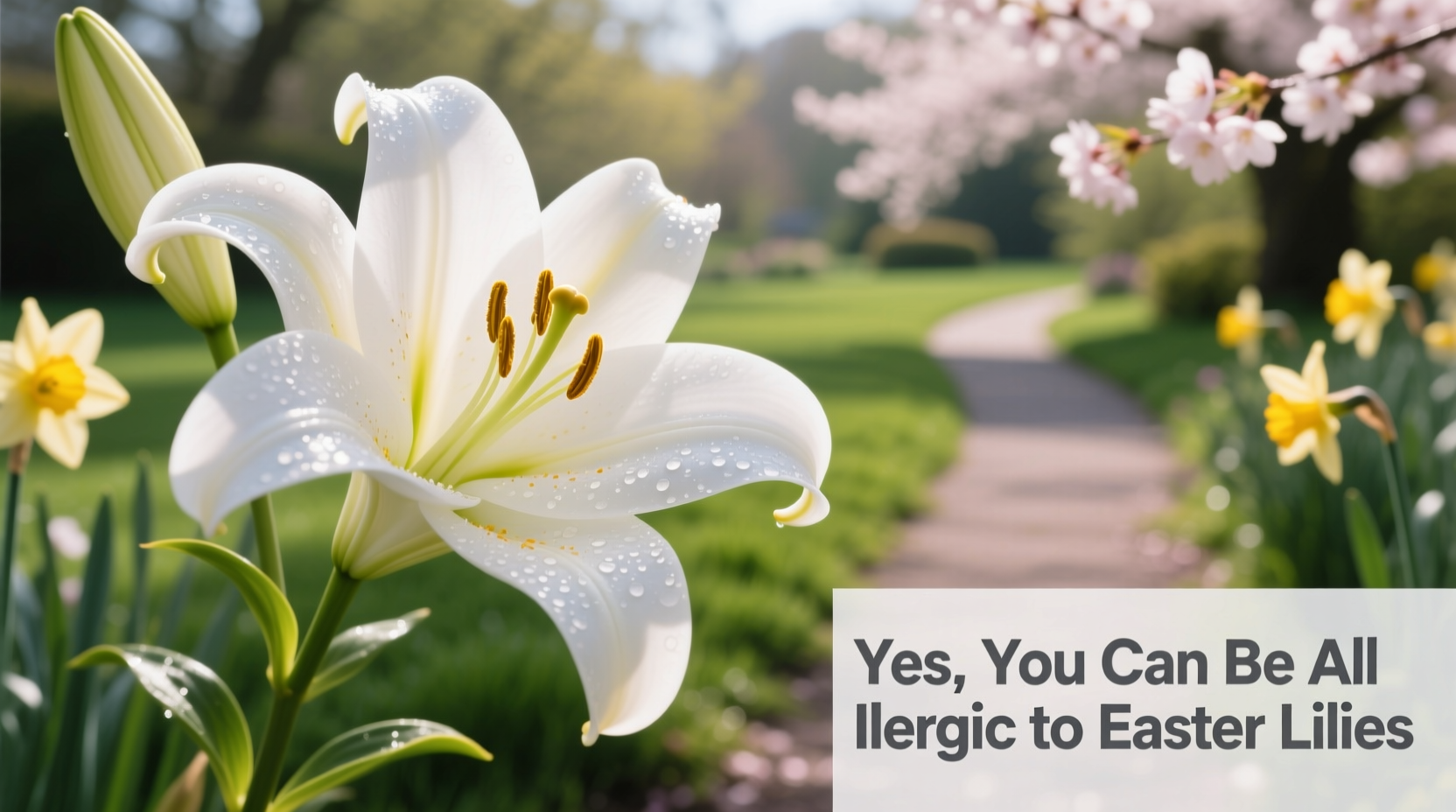 can you be allergic to easter lilies