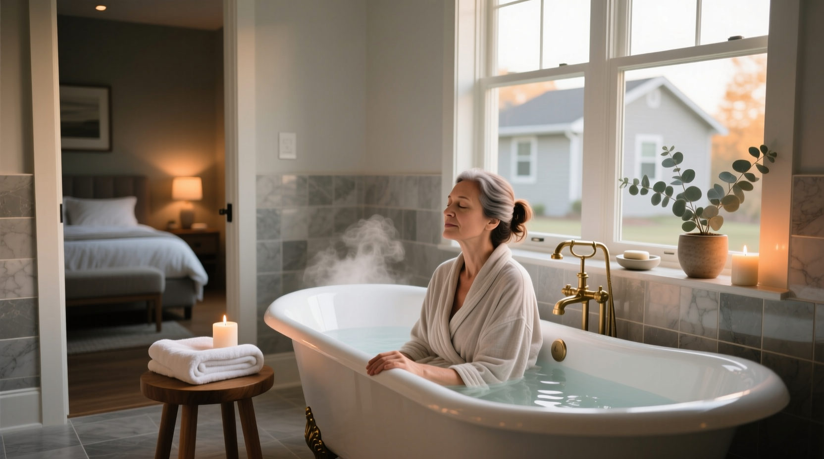 warm bath for better sleep