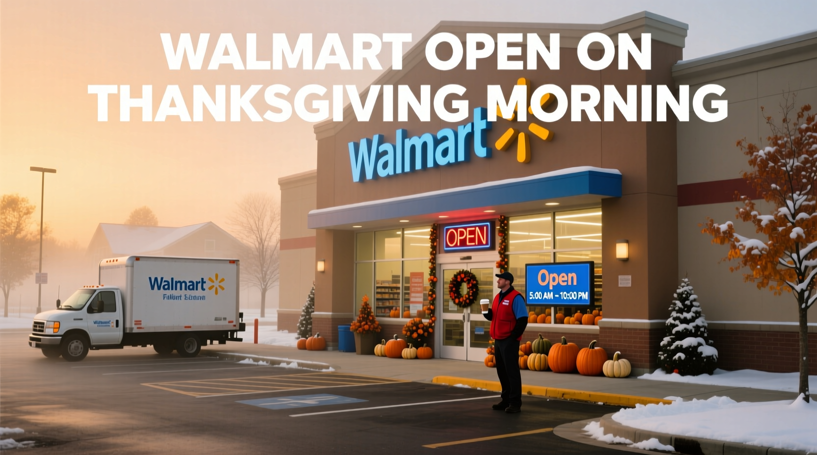is walmart open on thanksgiving morning