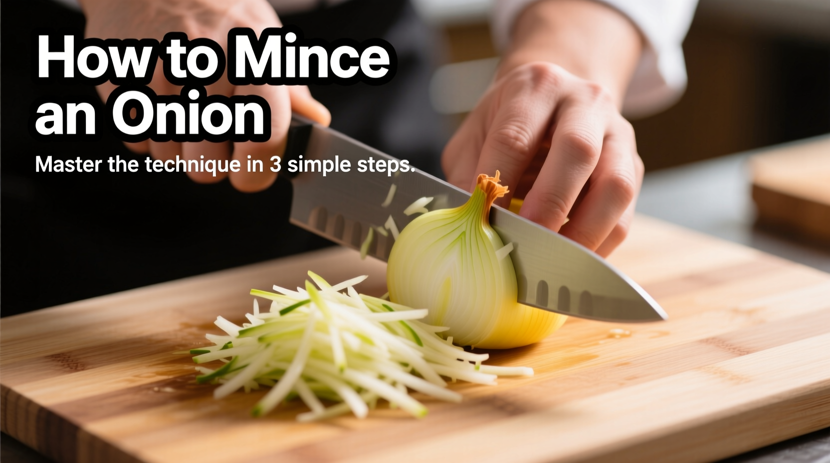 how to mince and onion