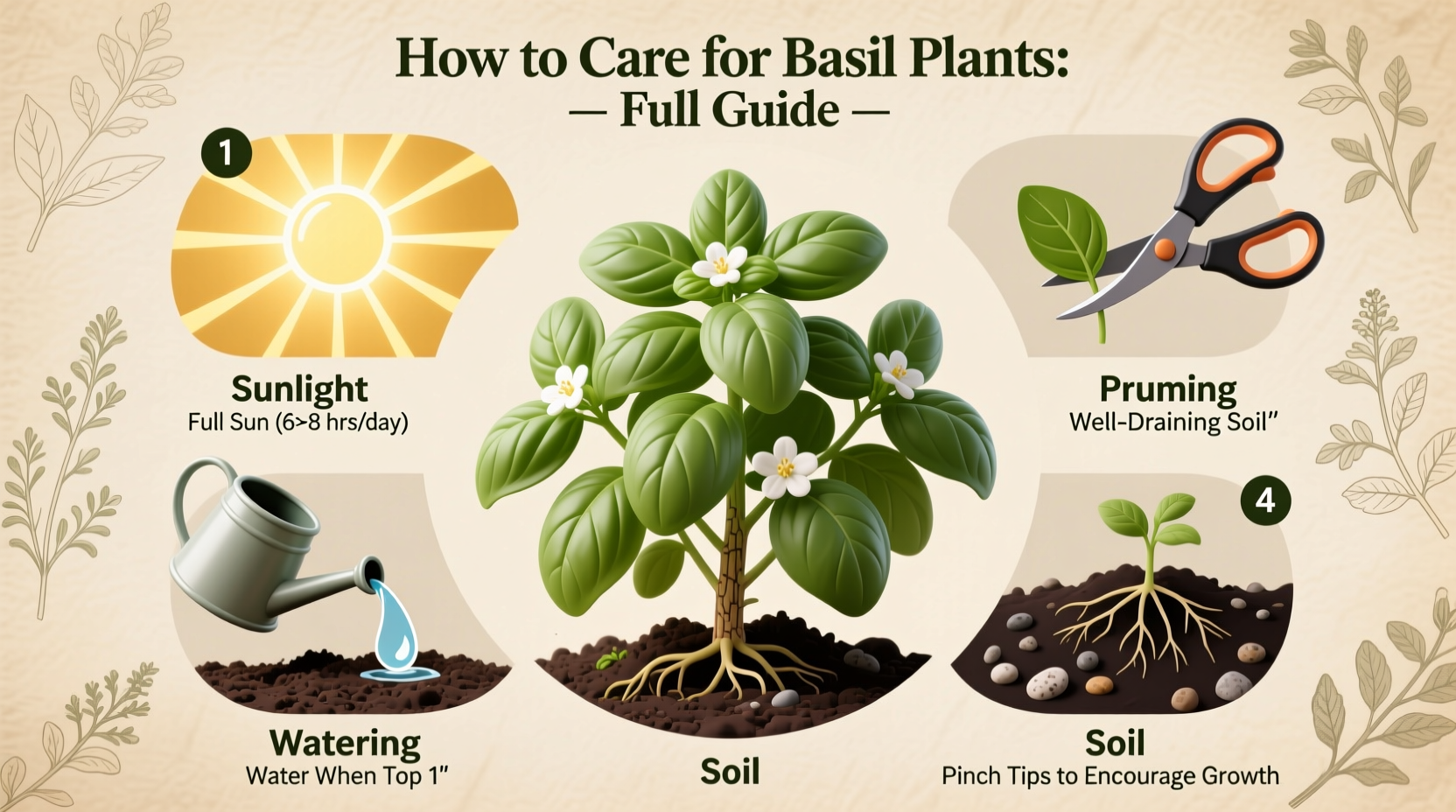 how to care for basil plants