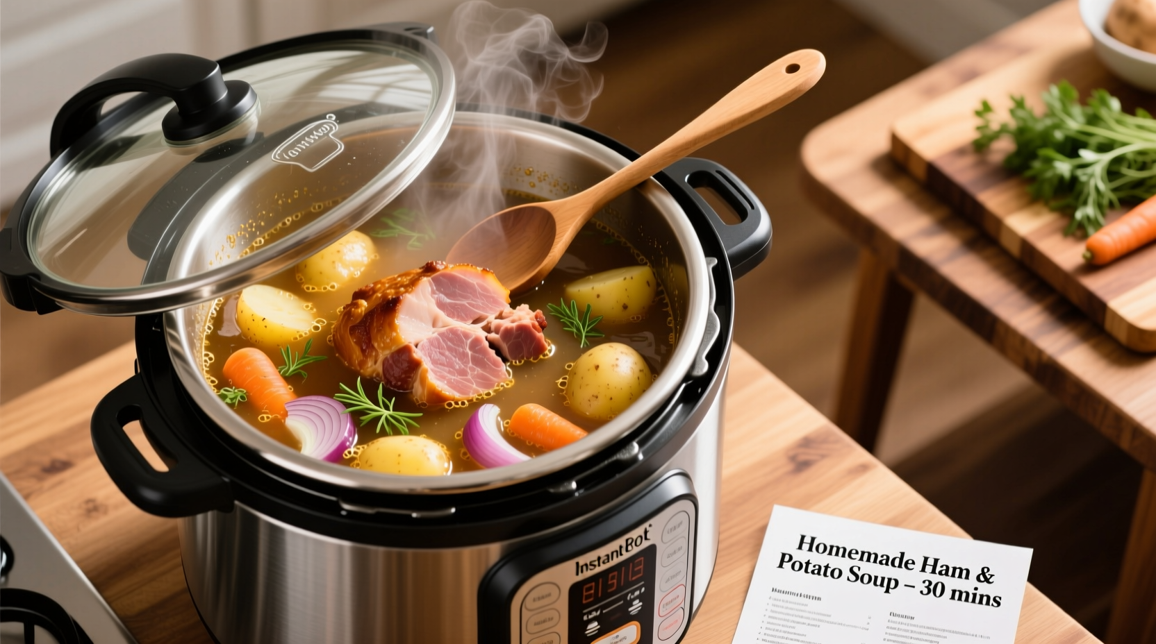 ham and potato soup instant pot
