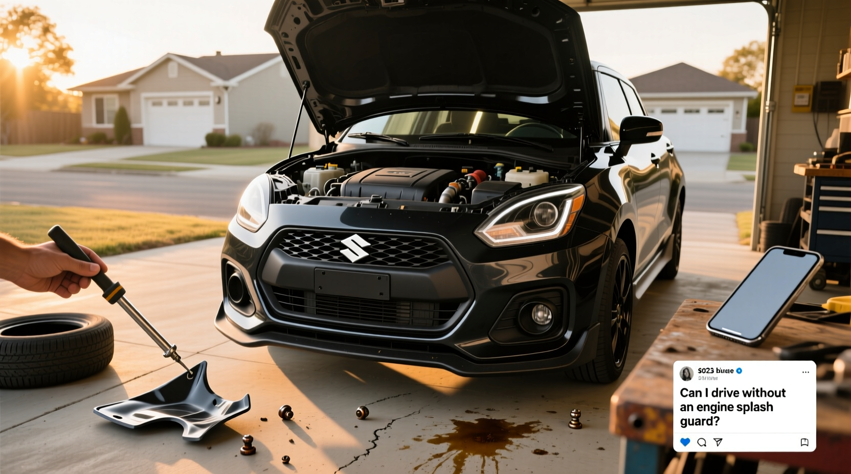 swift engine guard,Can I drive without an engine splash guard? buying guide