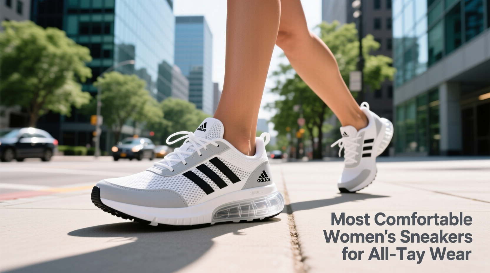 adidas most comfortable womens sneakers on feet all day