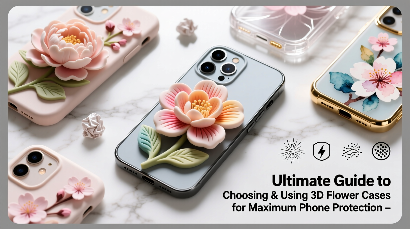 ultimate guide to choosing and using 3d flower cases for maximum phone protection